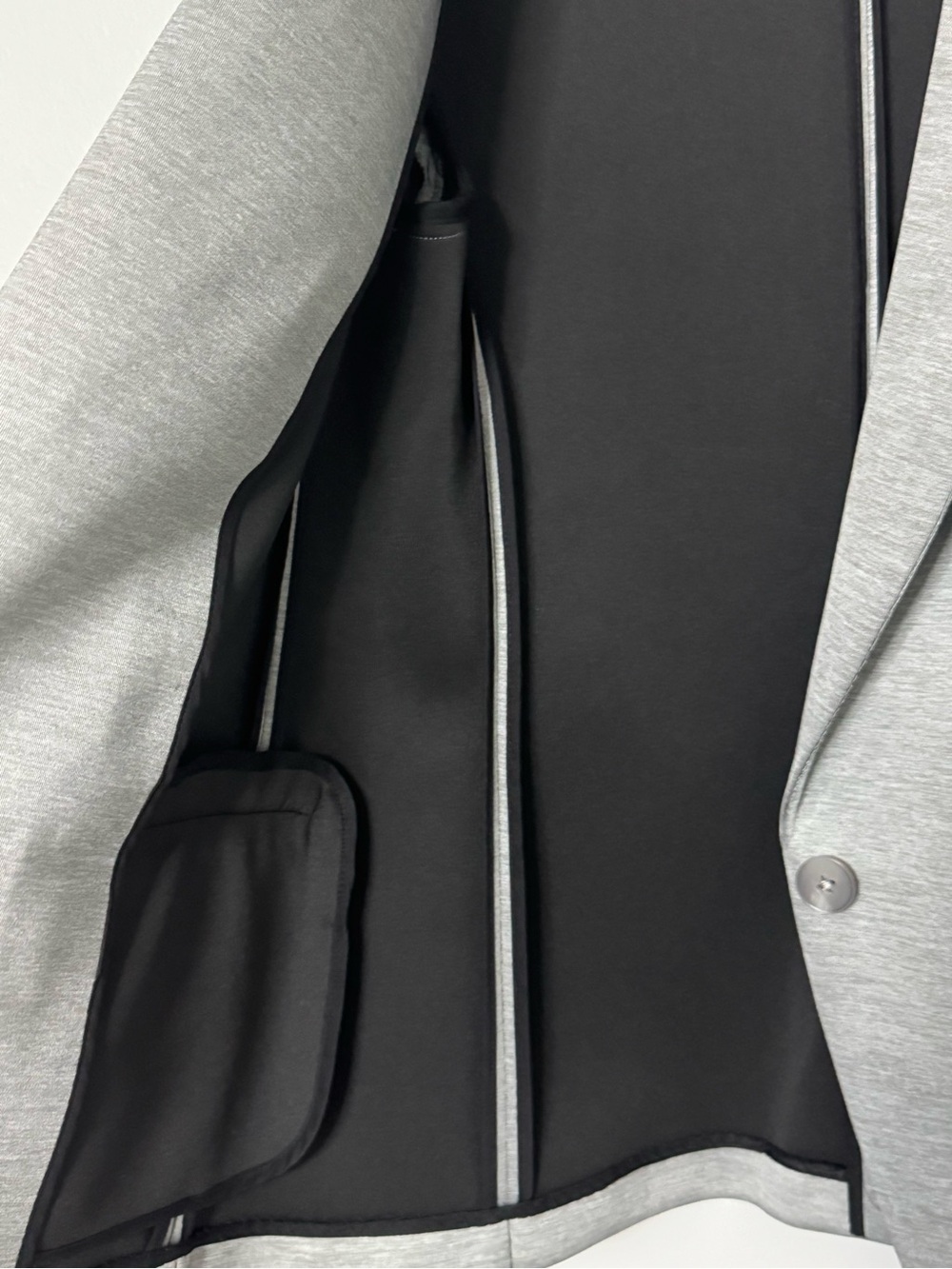 Express Gray Single-Button Blazer - Picture 5 of 10